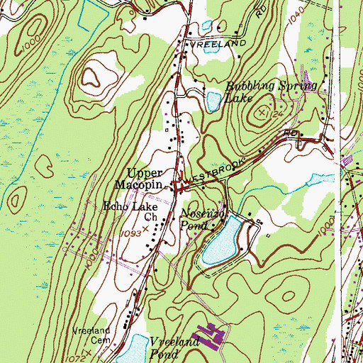 Topographic Map of Upper Macopin, NJ