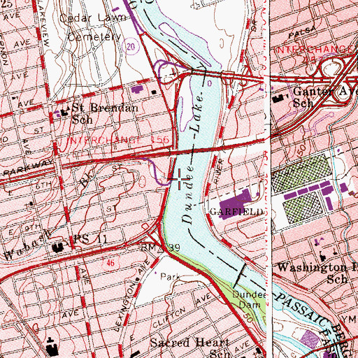 Topographic Map of Wabash Brook, NJ