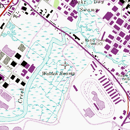 Topographic Map of Walden Swamp, NJ