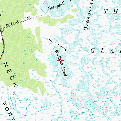 Topographic Map of Wallens Pond, NJ