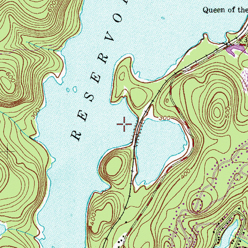 Topographic Map of Wanaque Reservoir, NJ