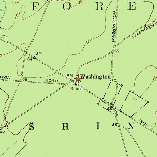 Topographic Map of Washington, NJ