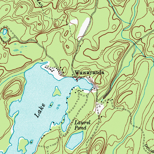 Topographic Map of Wawayanda, NJ