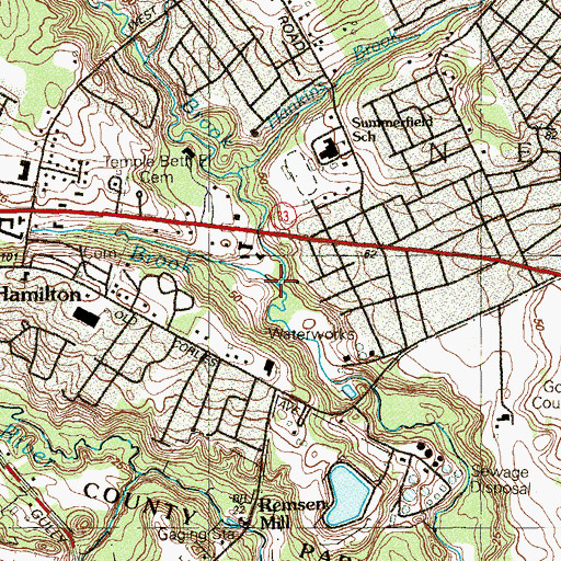Topographic Map of Wells Brook, NJ