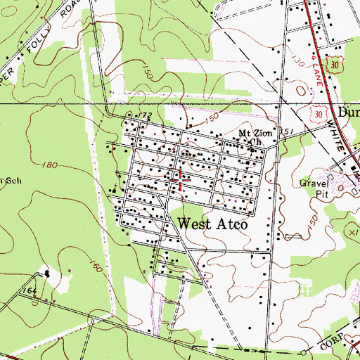 Topographic Map of West Atco, NJ