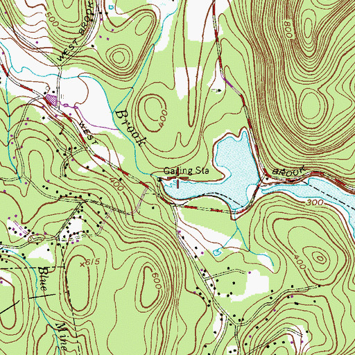 Topographic Map of West Brook, NJ