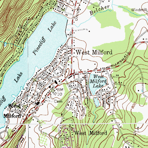 Topographic Map of West Milford, NJ