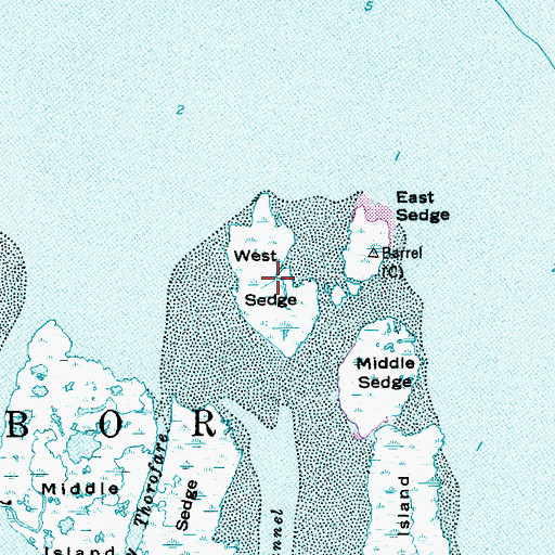 Topographic Map of West Sedge, NJ