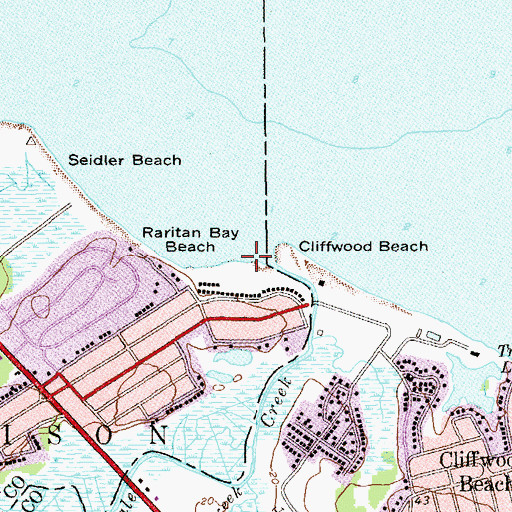 Topographic Map of Whale Creek, NJ