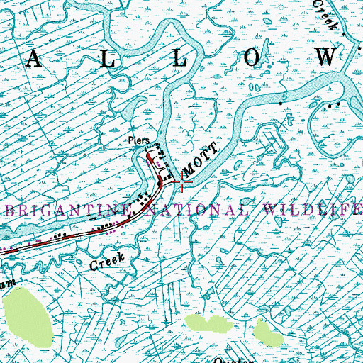 Topographic Map of Wigwam Creek, NJ