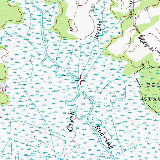 Topographic Map of Wilsons Run, NJ