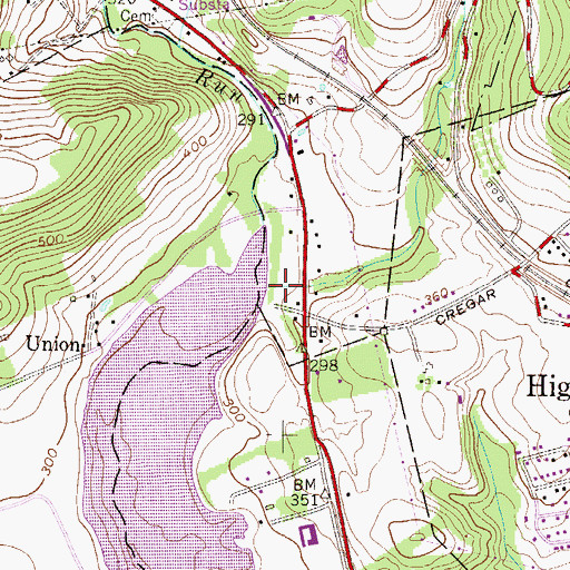 Topographic Map of Willoughby Brook, NJ