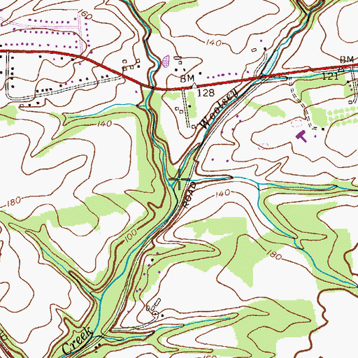 Topographic Map of Woolsey Brook, NJ