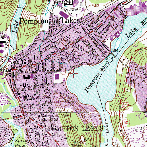 Topographic Map of Acid Brook, NJ