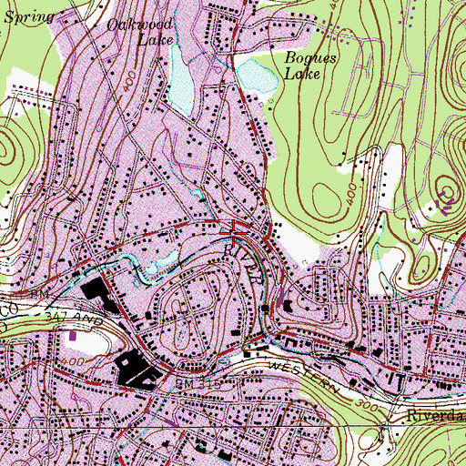 Topographic Map of Beaver Brook, NJ