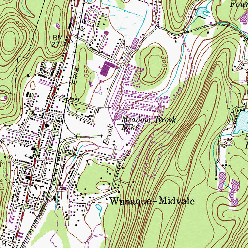 Topographic Map of Green Swamp Brook, NJ