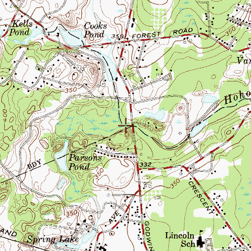 Topographic Map of Spring Lake Brook, NJ