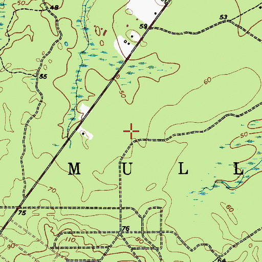 Topographic Map of Township of Mullica, NJ