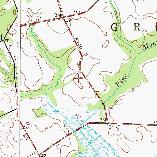 Topographic Map of Township of Greenwich, NJ