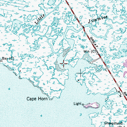 Topographic Map of Township of Little Egg Harbor, NJ