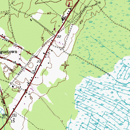 Topographic Map of Township of Eagleswood, NJ