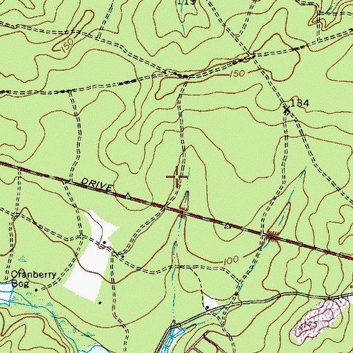 Topographic Map of Township of Barnegat, NJ