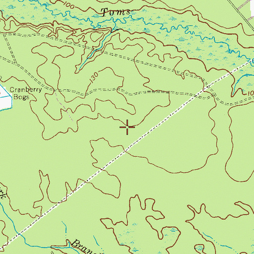 Topographic Map of Township of Jackson, NJ
