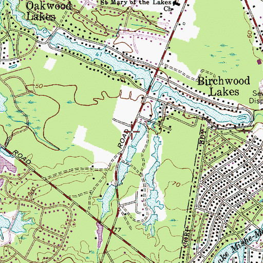 Topographic Map of Township of Medford, NJ