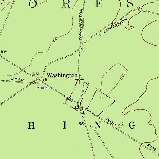 Topographic Map of Township of Washington, NJ