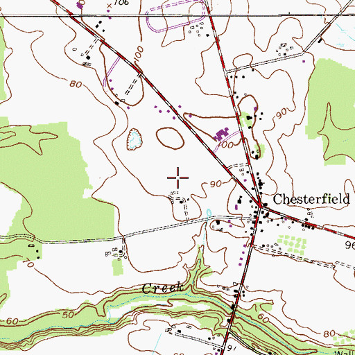Topographic Map of Township of Chesterfield, NJ
