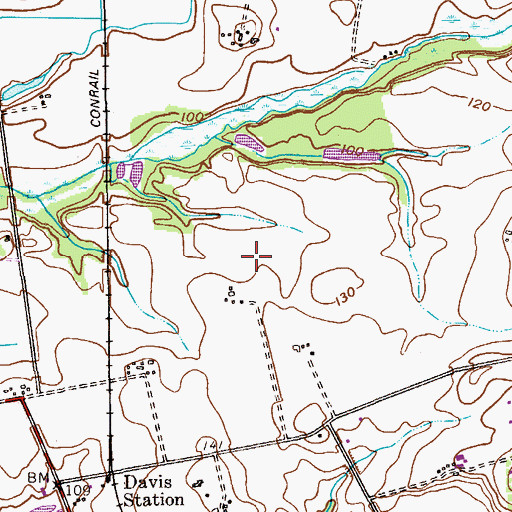Topographic Map of Township of Upper Freehold, NJ