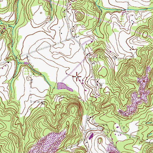 Topographic Map of Township of Millstone, NJ