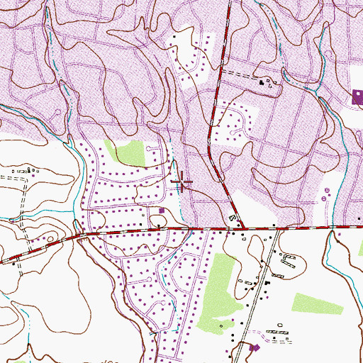 Topographic Map of Township of Freehold, NJ