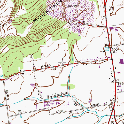 Topographic Map of Township of Hopewell, NJ