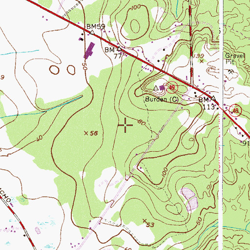Topographic Map of Township of Quinton, NJ