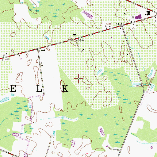 Topographic Map of Township of Elk, NJ