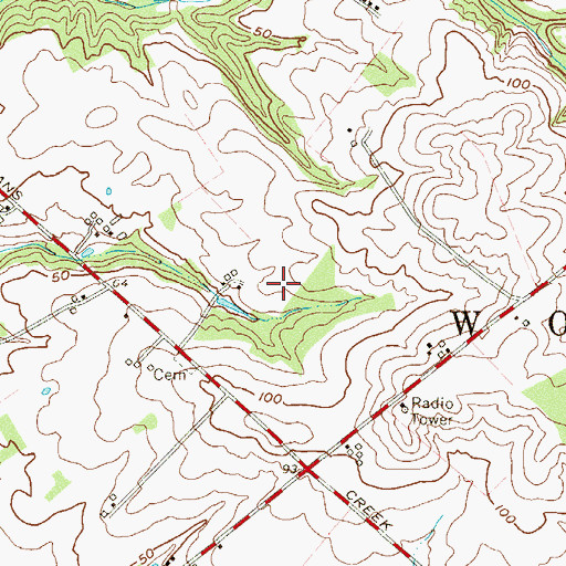 Topographic Map of Township of Woolwich, NJ