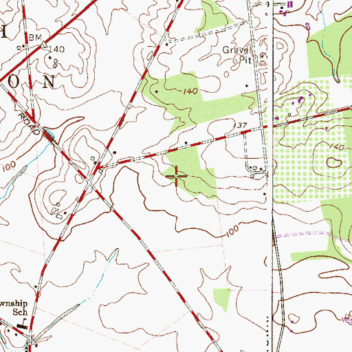 Topographic Map of Township of South Harrison, NJ