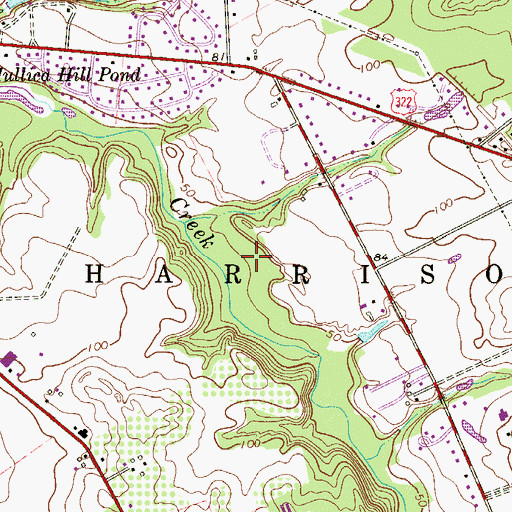 Topographic Map of Township of Harrison, NJ