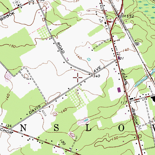 Topographic Map of Township of Winslow, NJ