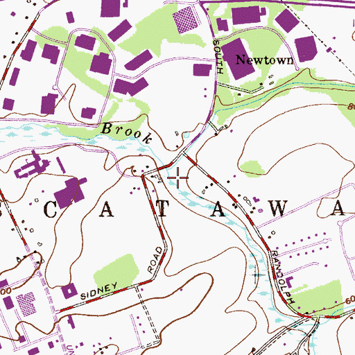 Topographic Map of Township of Piscataway, NJ