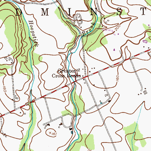 Topographic Map of Township of Bedminster, NJ
