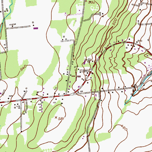 Topographic Map of Township of Raritan, NJ