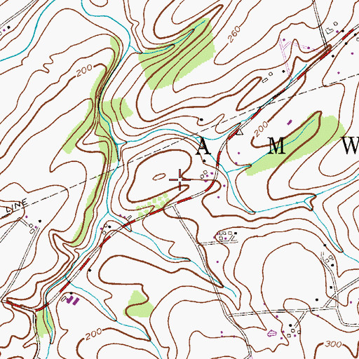 Topographic Map of Township of East Amwell, NJ