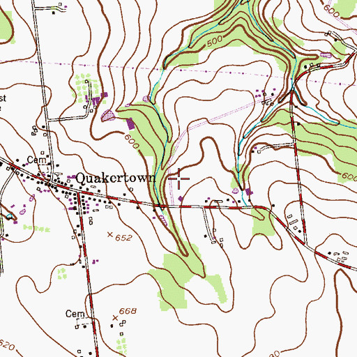 Topographic Map of Township of Franklin, NJ