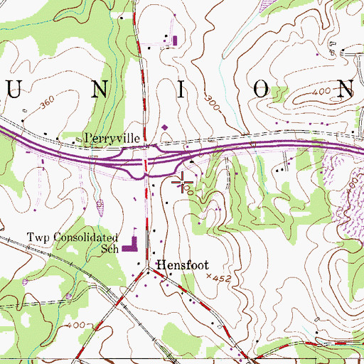 Topographic Map of Township of Union, NJ