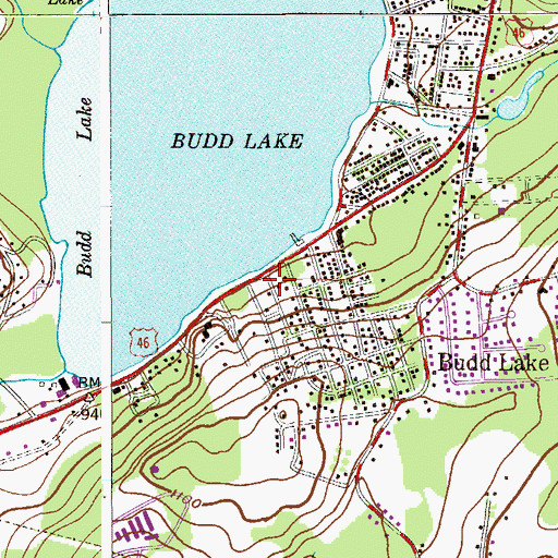 Topographic Map of Township of Mount Olive, NJ