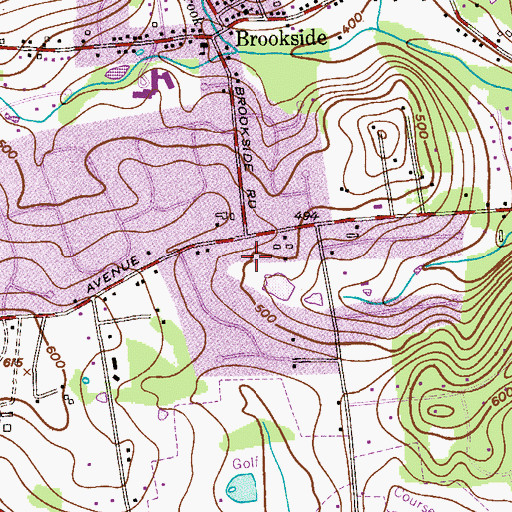Topographic Map of Township of Mendham, NJ