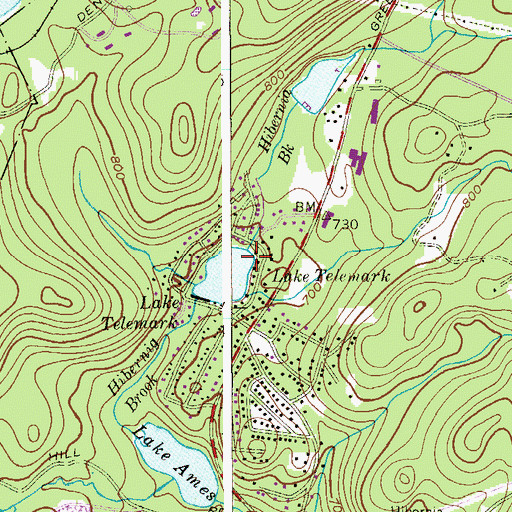 Topographic Map of Township of Rockaway, NJ