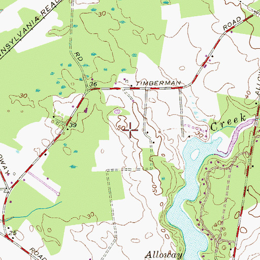 Topographic Map of Salem County, NJ